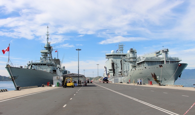 Canadian Navy ships visit Khanh Hoa