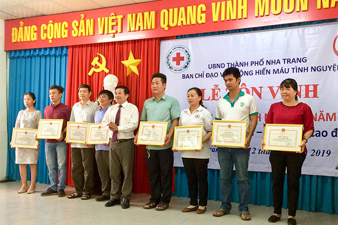 Blood donors honored