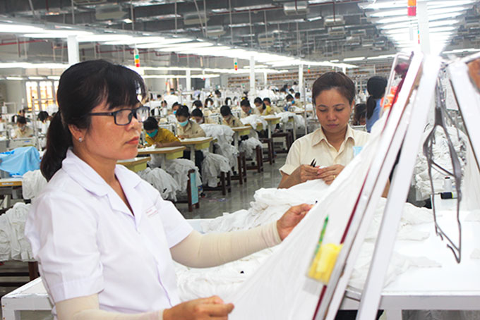 Production line of Khatoco Garment Enterprise