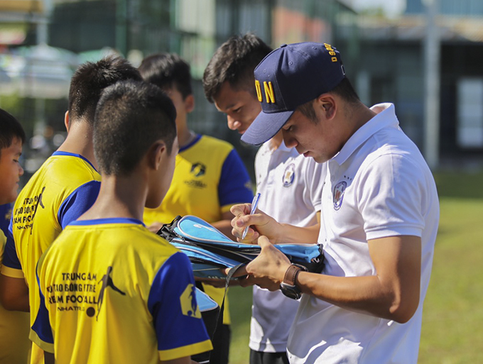 Former player of Vietnam U123 Bui Tien Dung