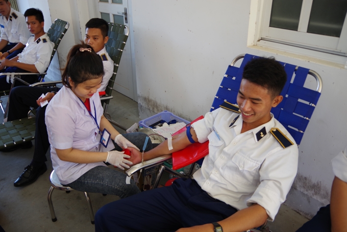 Nearly 700 donate blood