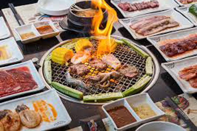 BBQ dinner buffet with 60 tasty dishes