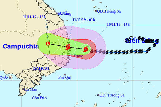 Nakri Storm heading towards mainland