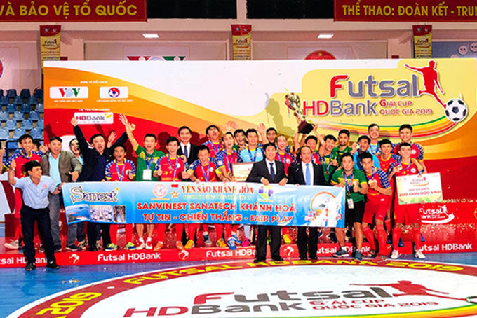 Sanvinest Sanatech Khanh Hoa win National Futsal Cup – HDBank 2019
