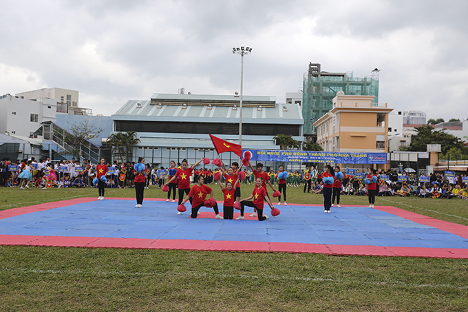 Aerobics performance at opening ceremony