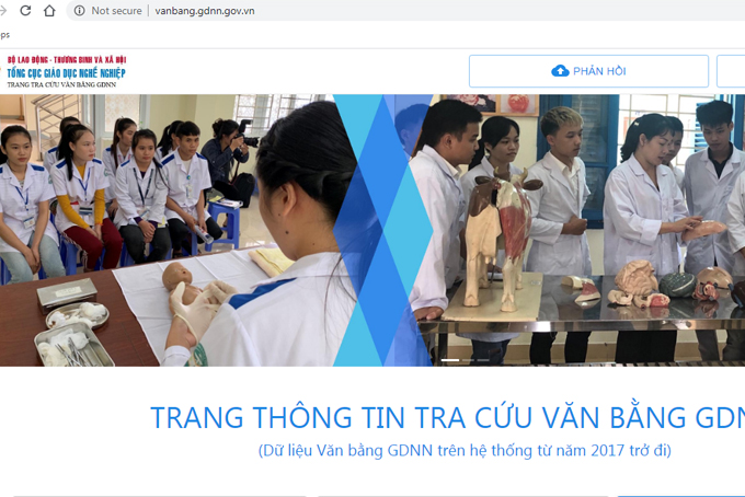 Vocational qualification data being updated online