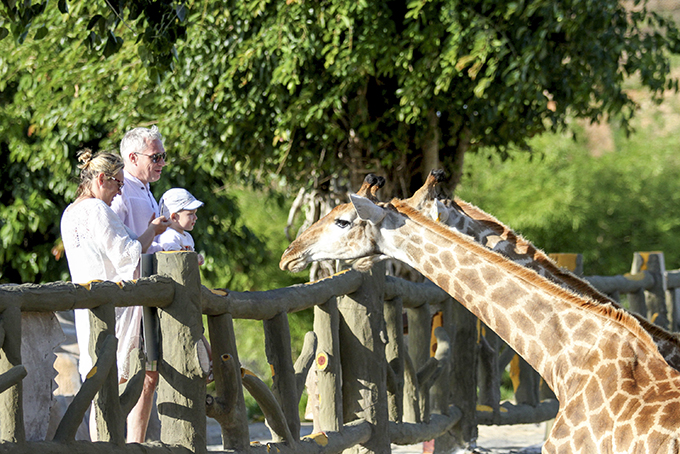 Foreign visitors at Vinpearl Land Nha Trang