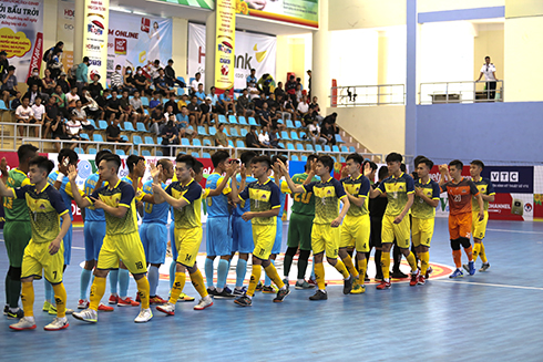 Sanvinest Sanna Khanh Hoa wins opening match of National Futsal HDBank Championship qualifier