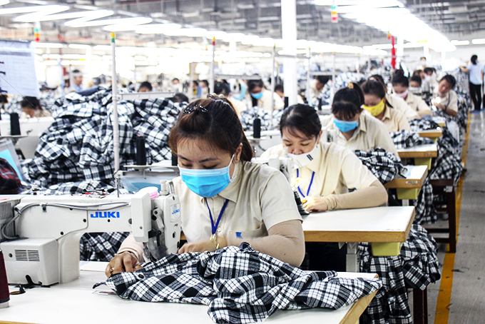 Workers at Khatoco Garment Factory