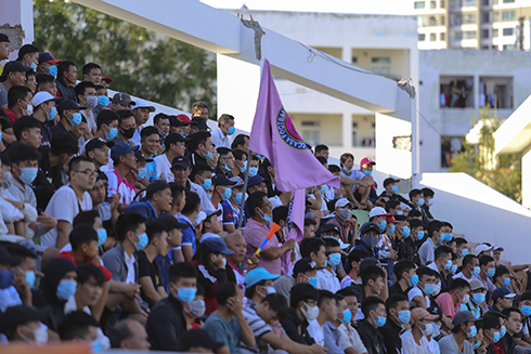 The stands are full of spectators