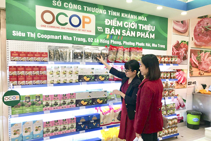 OCOP selling point at Coopmart Nha Trang