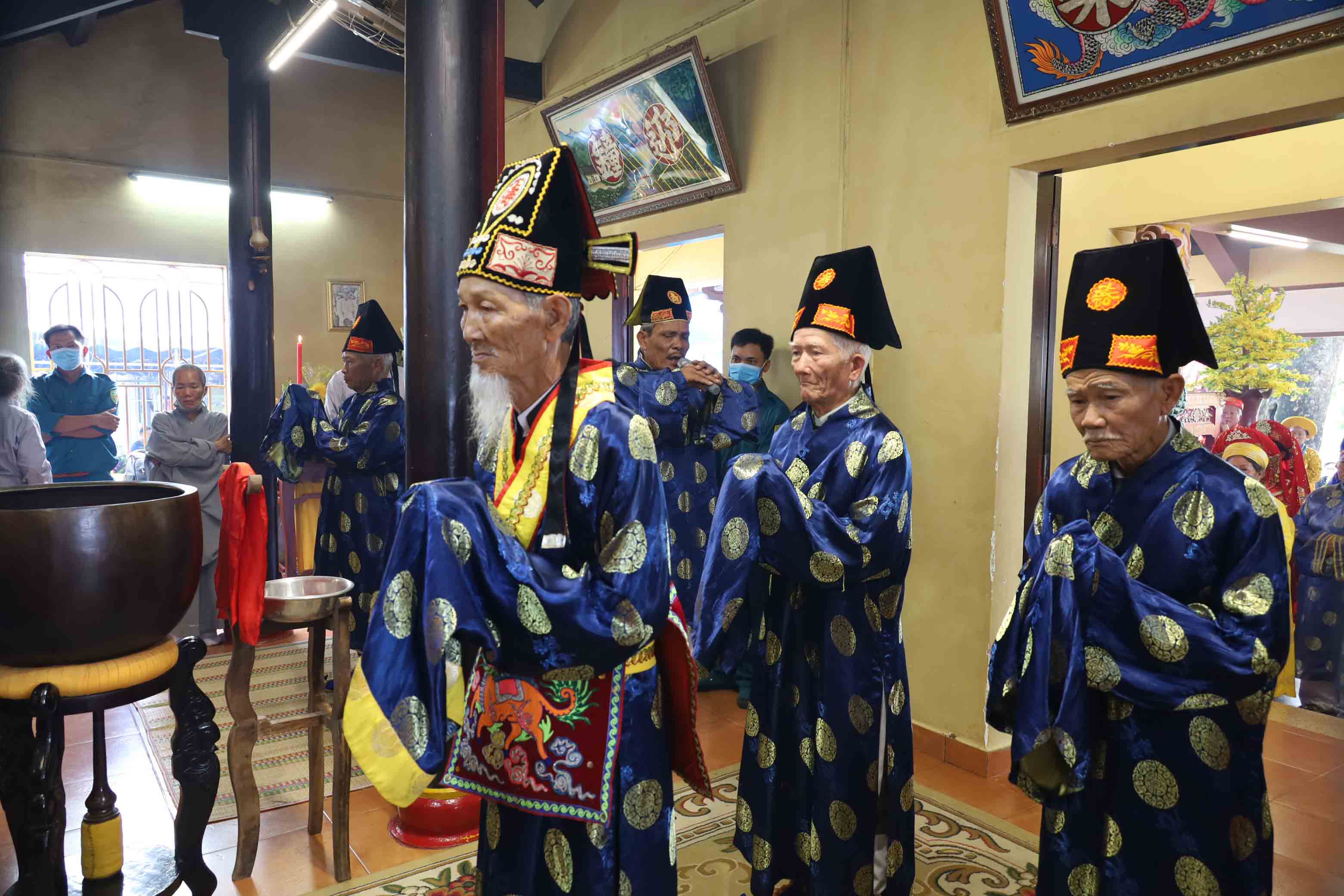 Patriarchs performing ceremonial acts