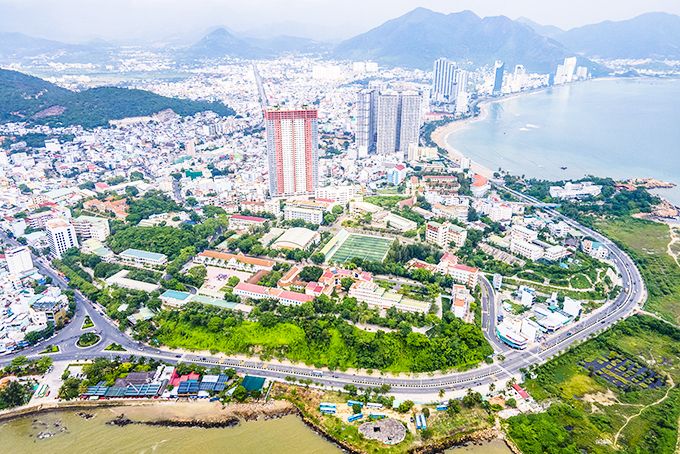 A view of Nha Trang from above