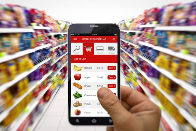 14 supermarkets and businesses offer shopping and home delivery services on-line or via phones