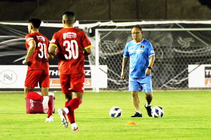 Vietnam team in a training session in Riyadh (Source: VFF)