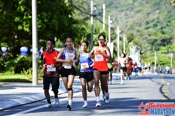 Athlete Y Tien (no. 5531) competing at the tournament. Source: Tien Phong marathon