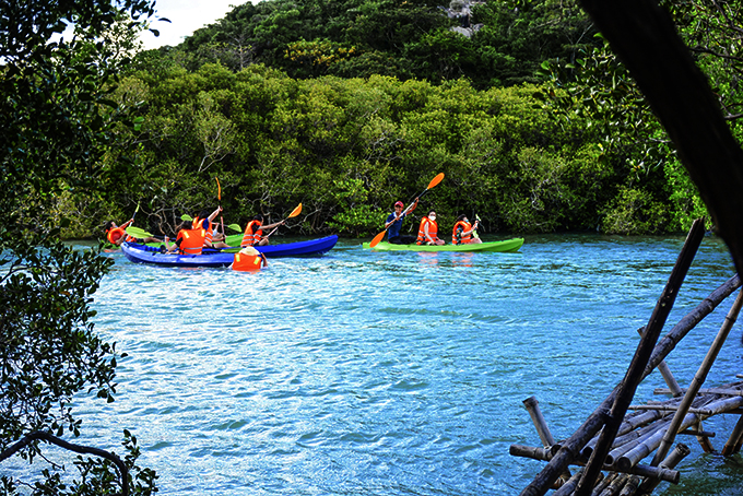 Kayaking at Orchid Island tourist site