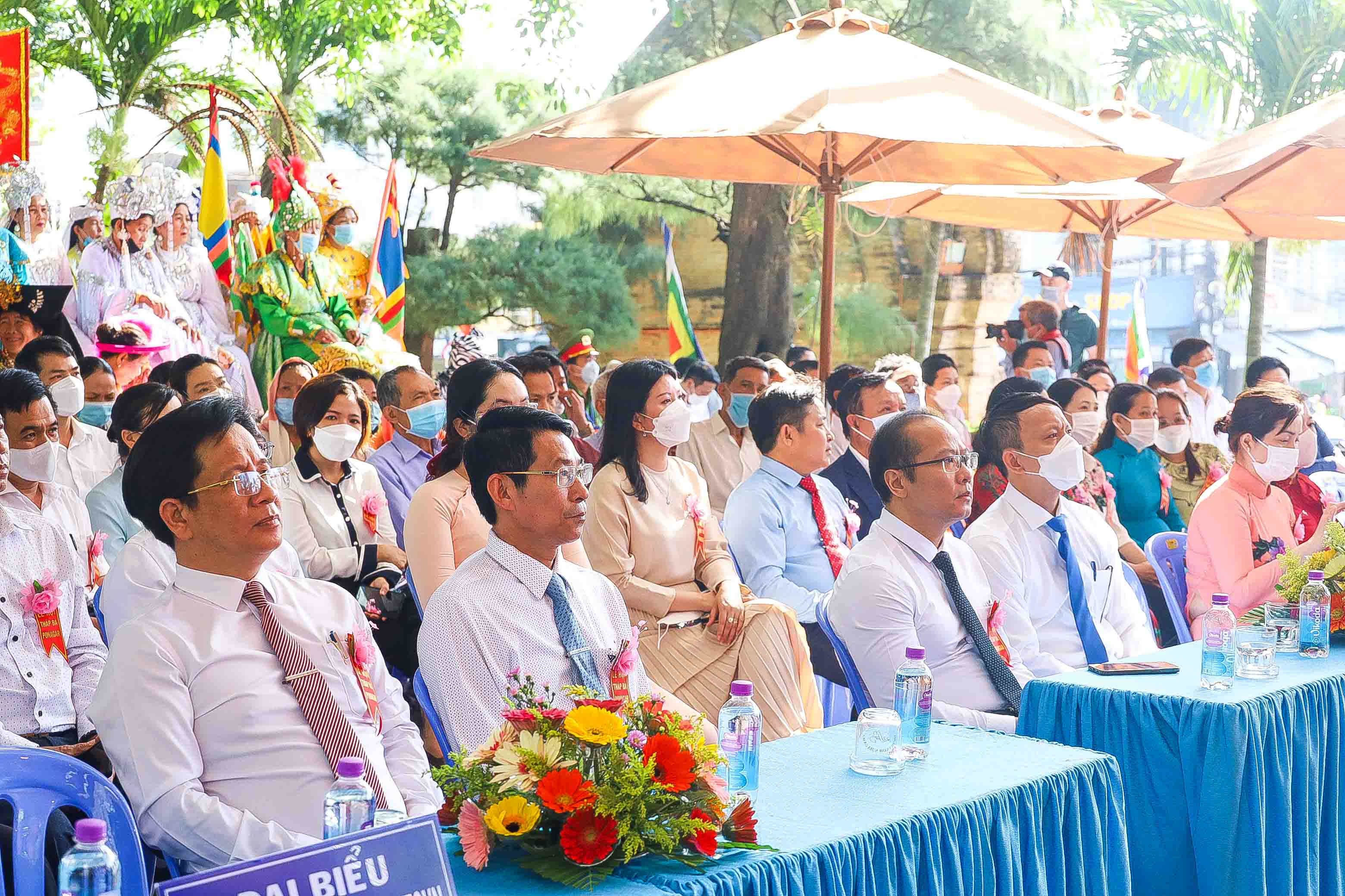 Representatives attending Ponagar Temple Festival 2022