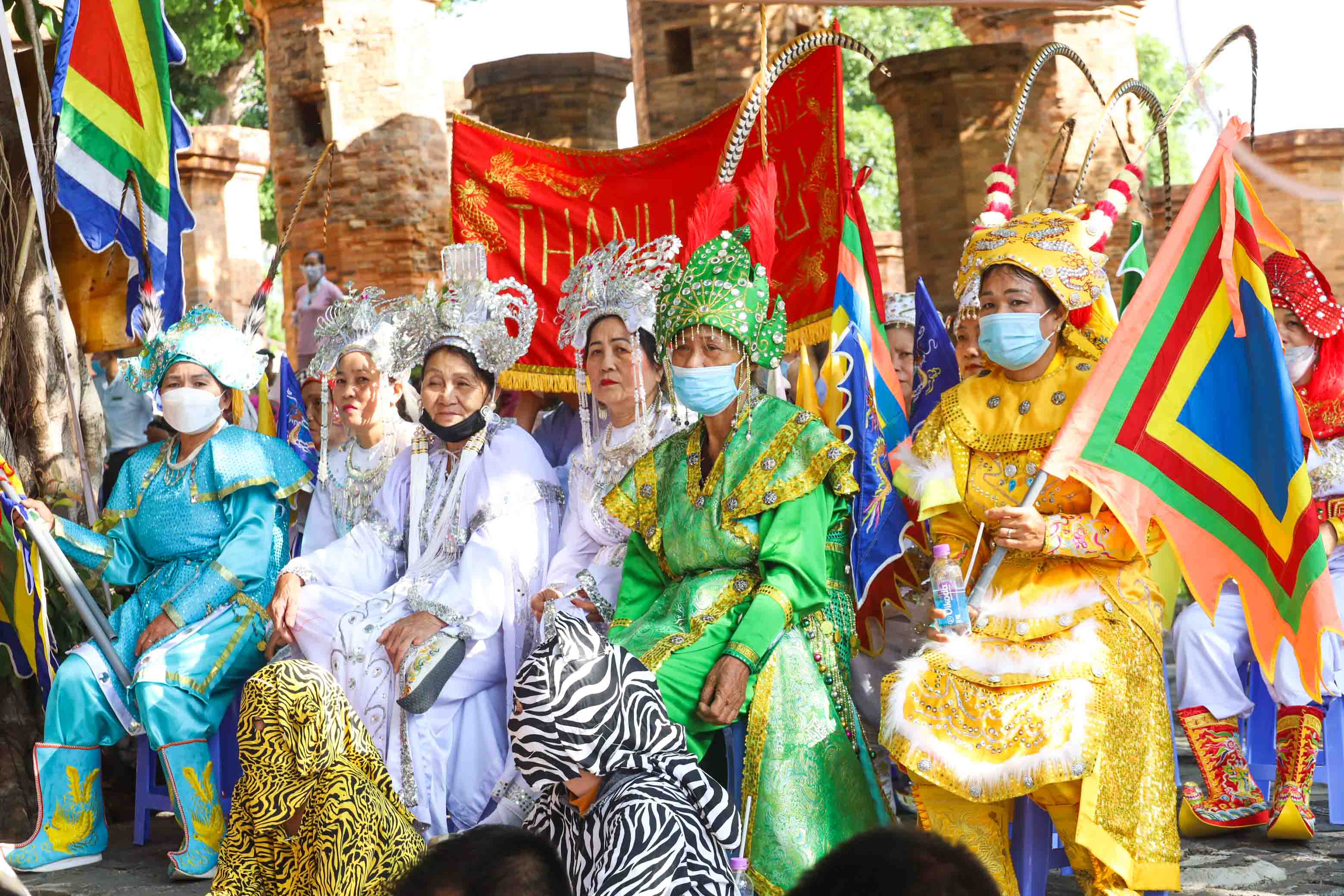 Pilgrims attending the ceremony