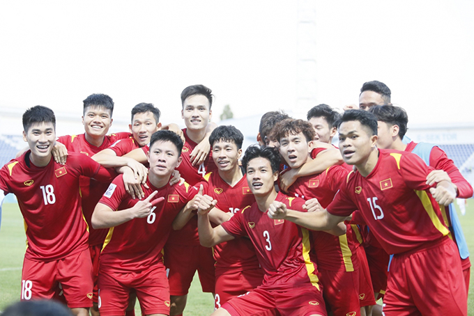 Vietnam U23 hold South Korea U23 1-1 (Photo: Ngoc Duy)