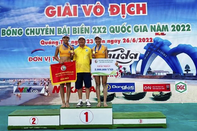 Sanvinest Khanh Hoa's female athletes keep form at National 2x2 Beach Volleyball Championship 2022