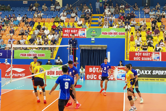 Match between Sanest Khanh Hoa and Ho Chi Minh City (Photo: fanpage of Sanest Khanh Hoa)