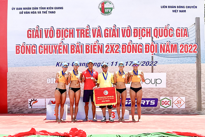 Sanvinest Khanh Hoa prove strength in beach volleyball