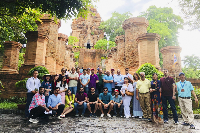 Fam trip of India in Ponagar Temple