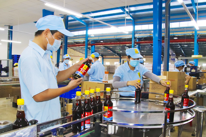 Producing fish sauce at 584 Nha Trang company