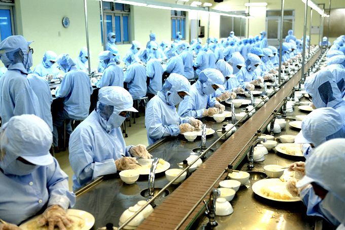 Processing bird nests at Khanh Hoa Salangane Nests Company