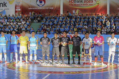Sanvinest Khanh Hoa win first match at Futsal HDBank National Championship 2023